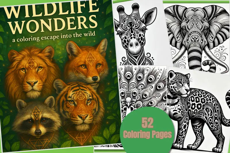 Wildlife Wonders: A Coloring Escape into the Wild