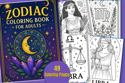 Zodiac Coloring Book for Adults